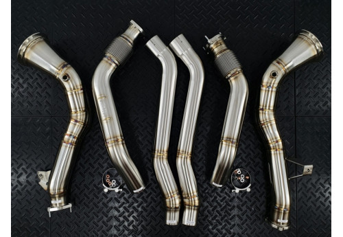 Downpipe Resonator Delete System For Audi S6 C8 Sedan Avant 2.9L Twin Turbo V6