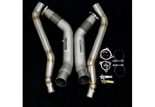 Front Resonator Delete Kit For Audi S6 C8 Sedan Avant 2.9L Twin Turbo V6