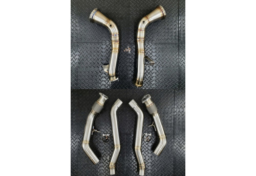 Downpipe Resonator Delete System For Audi S7 C8 Sportback 2.9L Twin Turbo V6