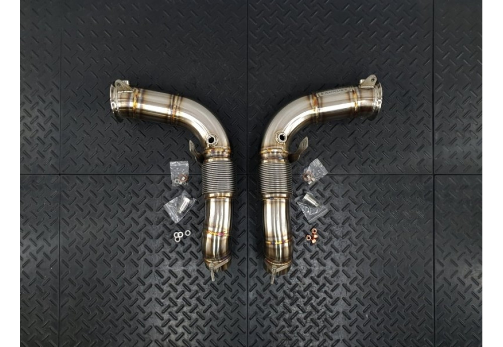 Primary Downpipes For BMW 760i Series G70 With M60i S68 Engine