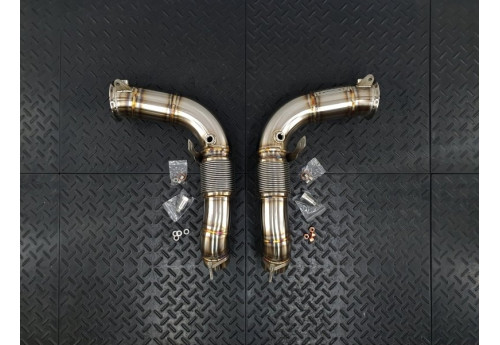 Primary Downpipes For BMW X5M Competition Series F95 With S68 Engine