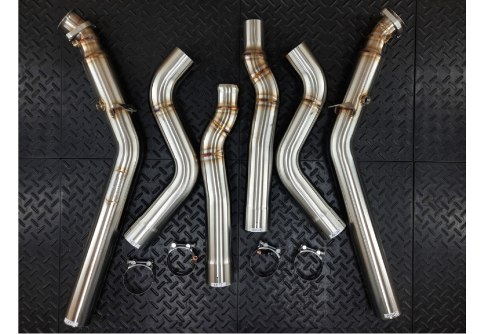 Downpipes Kit For Mercedes-Benz CLS500 CLSS550 C218 X218 With 4.7L V8 Bi-Turbo M278 Engine