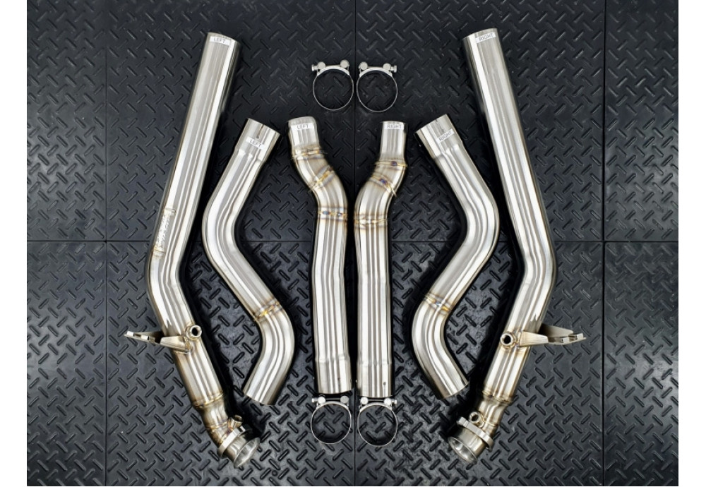 Downpipes Kit For Mercedes-Benz CLS500 CLSS550 C218 X218 With 4.7L V8 Bi-Turbo M278 Engine