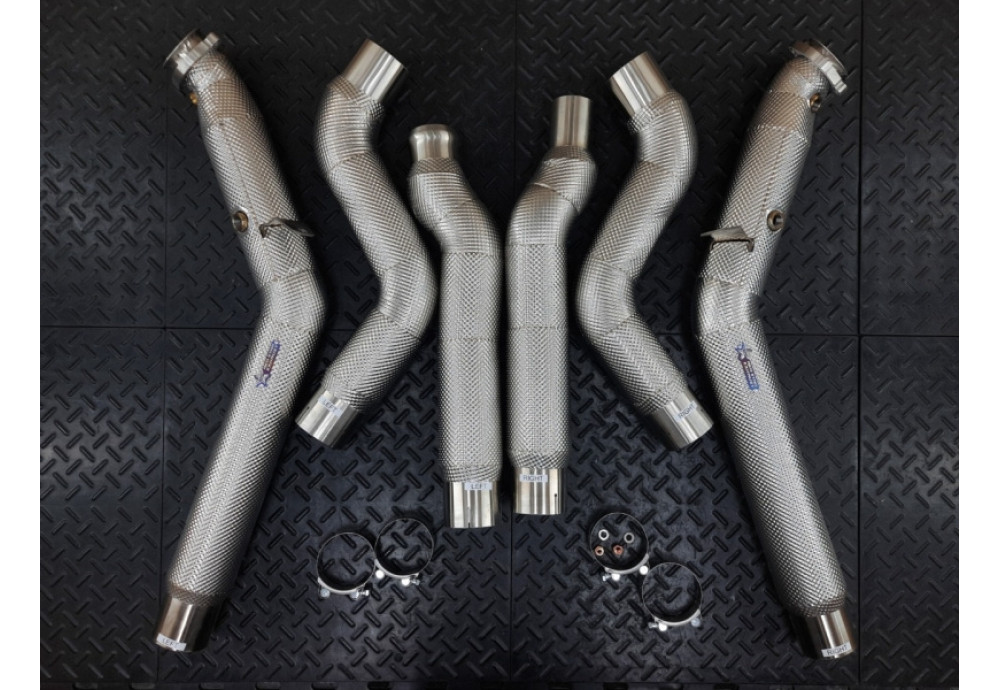 Downpipes Kit For Mercedes-Benz CLS500 CLSS550 C218 X218 With 4.7L V8 Bi-Turbo M278 Engine