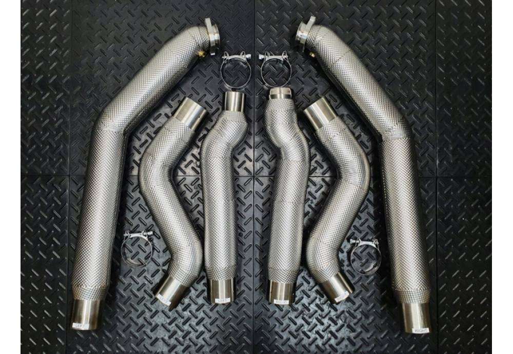 Downpipes Kit For Mercedes-Benz CLS63 CLS63S AMG C218 X218 With 5.5L V8 BTwin Turbo M157 Engine