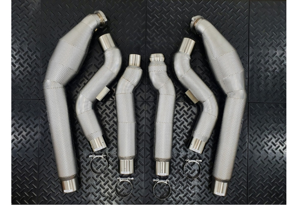 Downpipes Kit For Mercedes-Benz CLS63 CLS63S AMG C218 X218 With 5.5L V8 BTwin Turbo M157 Engine