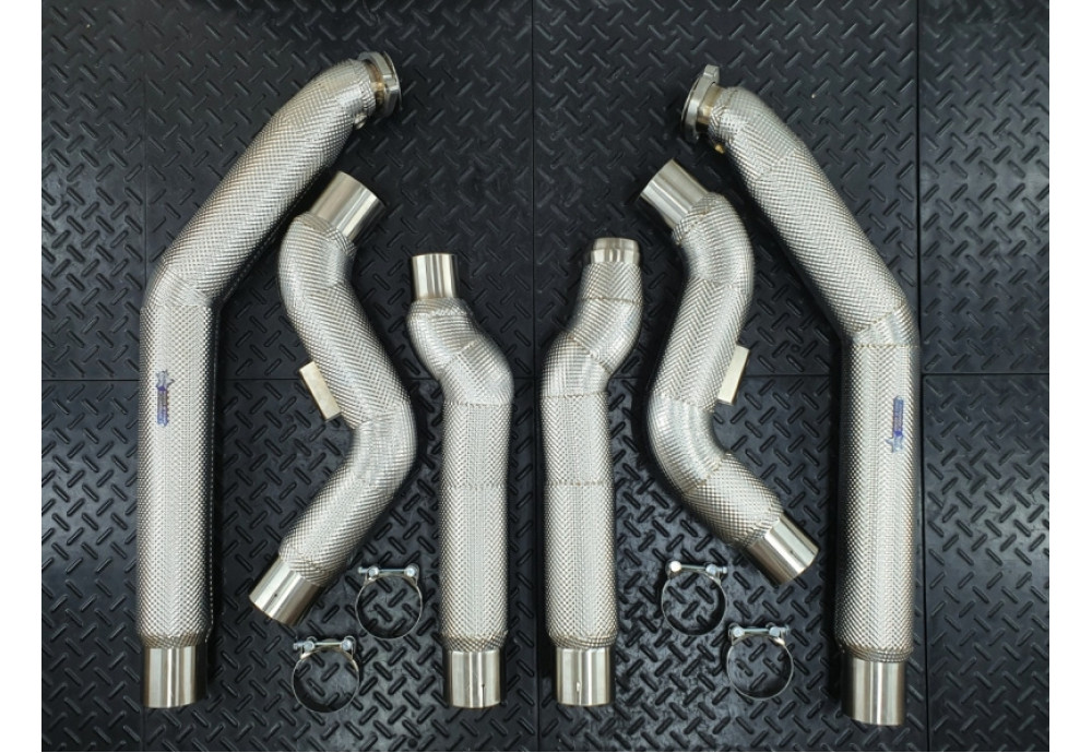 Downpipes Kit For Mercedes-Benz CLS63 CLS63S AMG C218 X218 With 5.5L V8 BTwin Turbo M157 Engine