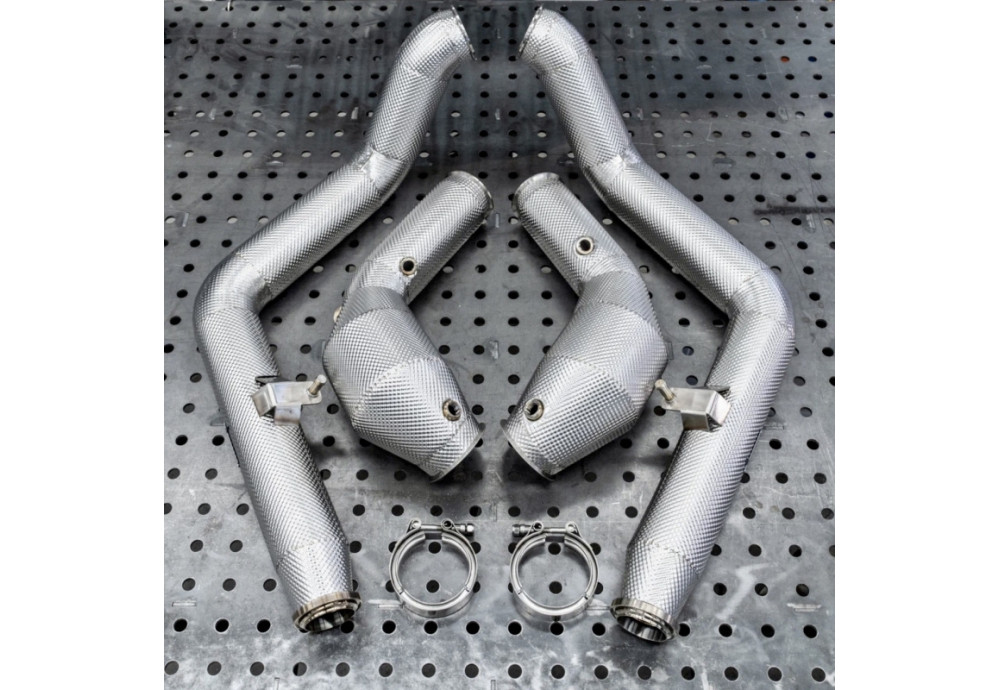 Downpipes Kit For Mercedes-Benz G500 G550 W463A With M176 4L Twin Turbo Engine Downpipes Kit For Mercedes-Benz G500 G550 W463A With M176 4L Twin Turbo Engine