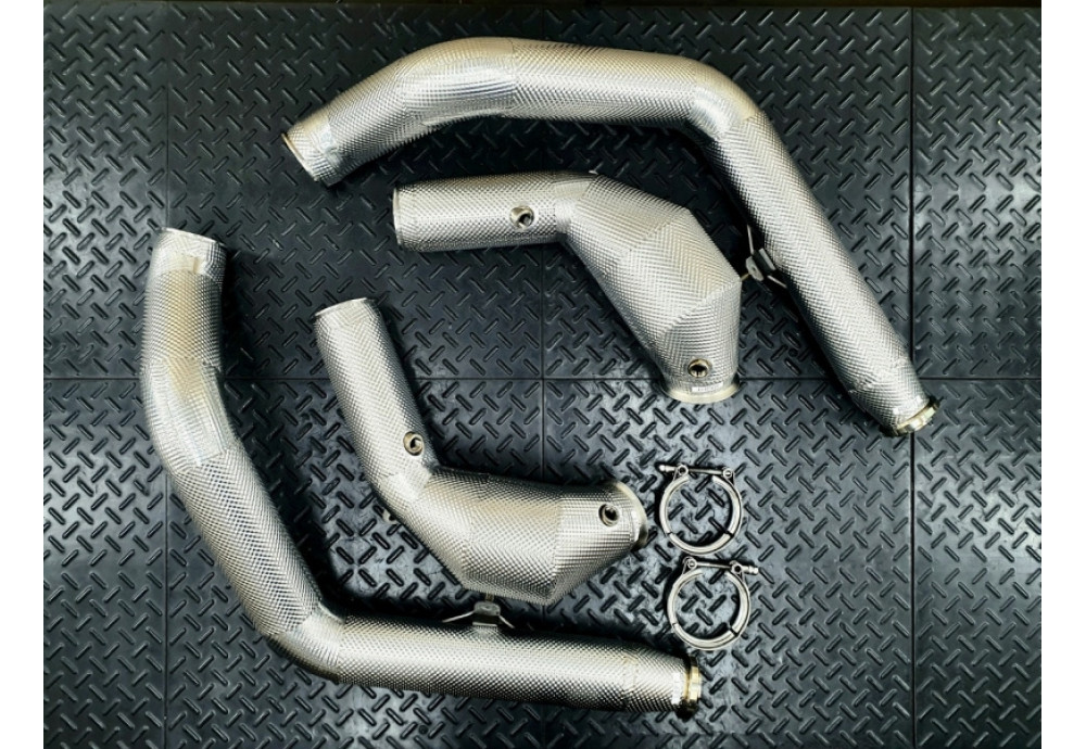 Downpipes Kit For Mercedes-Benz G500 G550 W463A With M176 4L Twin Turbo Engine Downpipes Kit For Mercedes-Benz G500 G550 W463A With M176 4L Twin Turbo Engine