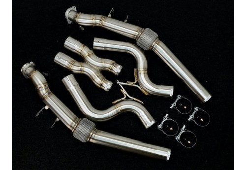 Downpipes Kit For Mercedes-Benz S500 S550 W222 With 4.7L V8 Bi-Turbo M278 Engine