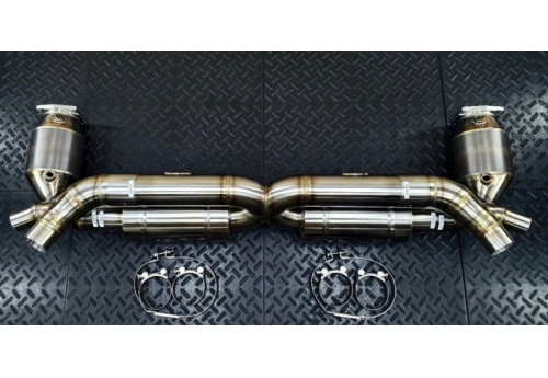 Exhaust System For Porsche 911 Turbo Turbo S 991.1 With 3.8L Twin Turbo Engine