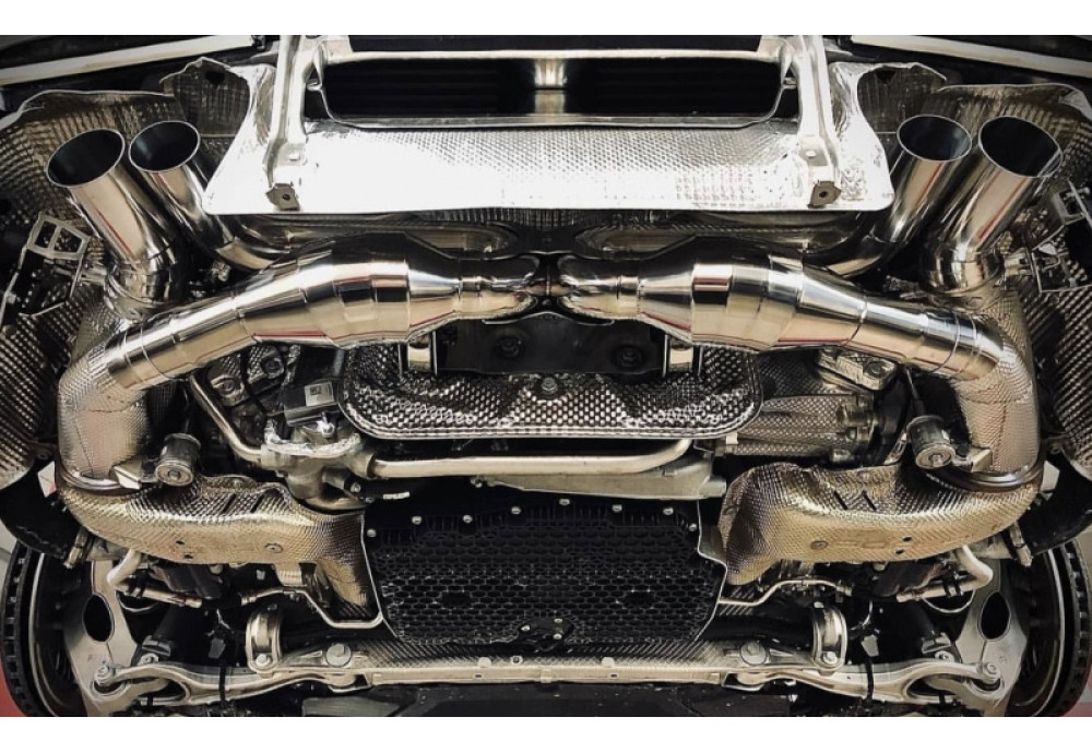 Exhaust Systems For Porsche 911 Turbo Turbo S 992 With 3.7L Twin Turbo Engine