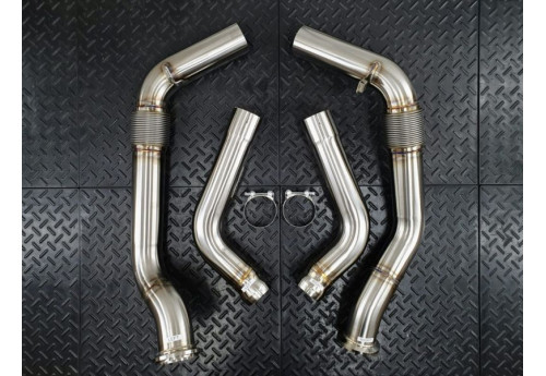 Secondary Downpipes For Porsche Panamera GTS Turbo Turbo S E-Hybrid 971 With 4.0L V8 Twin-Turbocharged Engine
