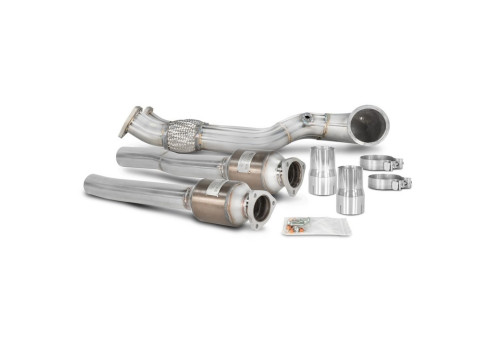 Downpipe Kit Including Catlyst Pipes 200CPSI For Audi TTRS 8S 2.5TFSI