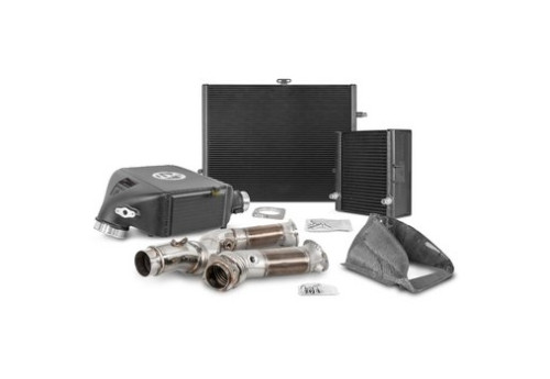 Competition Package Intercooler + Radiator Kit + Downpipe With 200CPSI Racing Catalyst S55 Engine For BMW M4 F82 F83 Without OPF