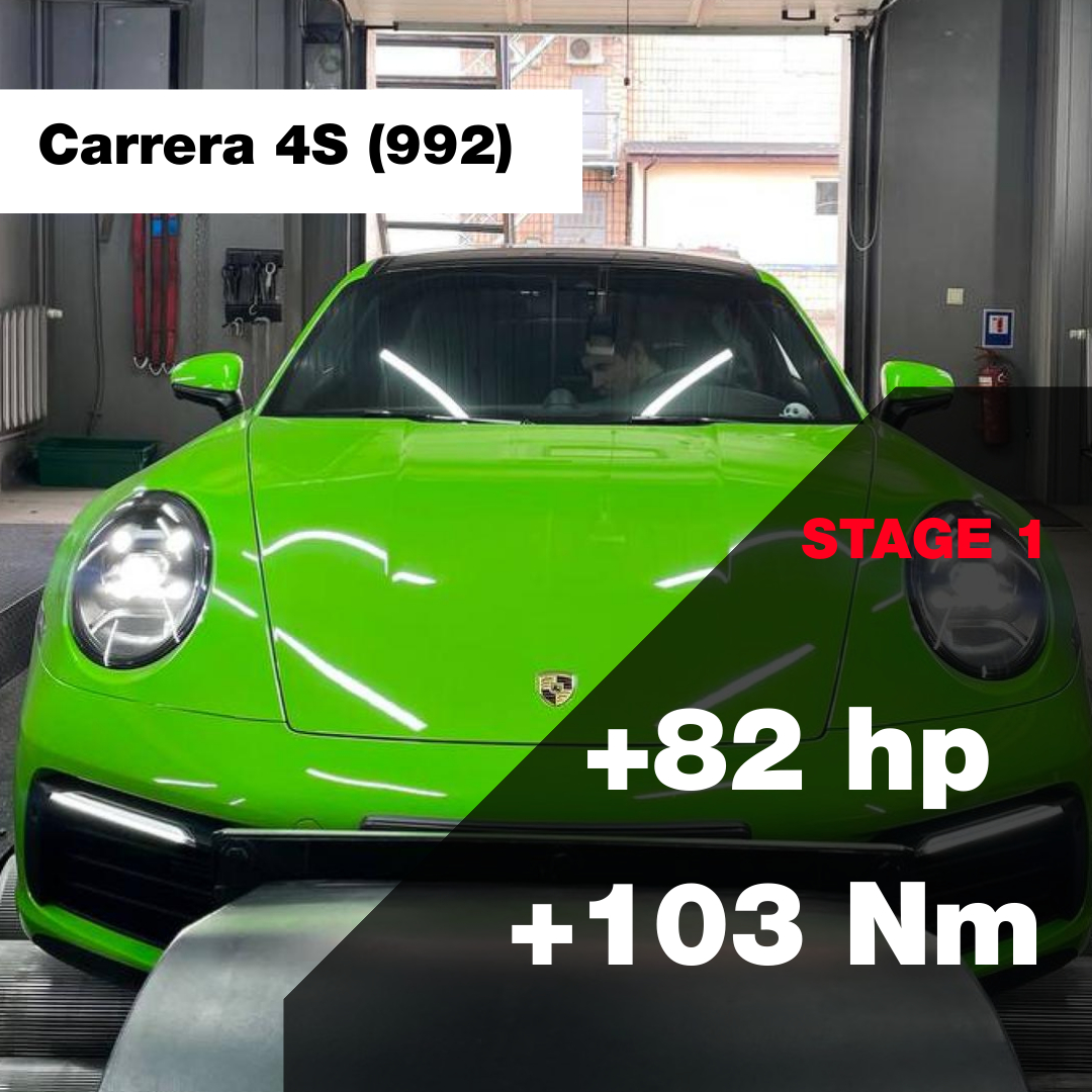 Porsche 911 (992) Carrera 4S 3.0T 2019 Stage1 chip tuning